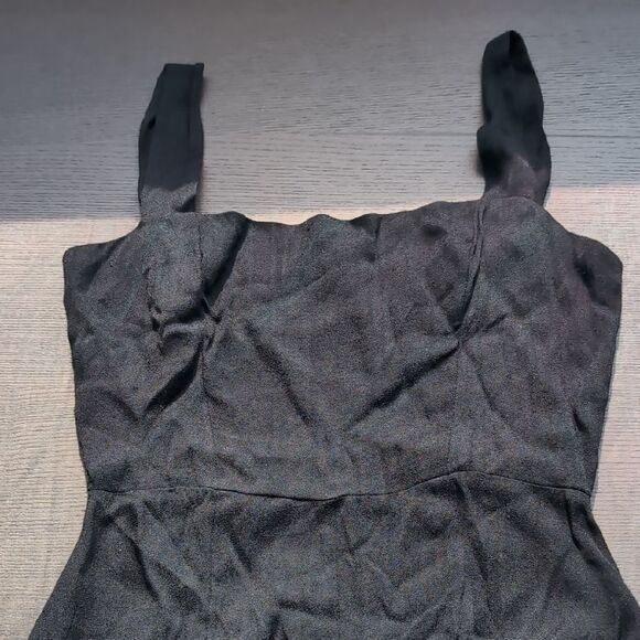 Reformation Black Wide Leg Jumpsuit Romper Xs - Picture 2 of 11